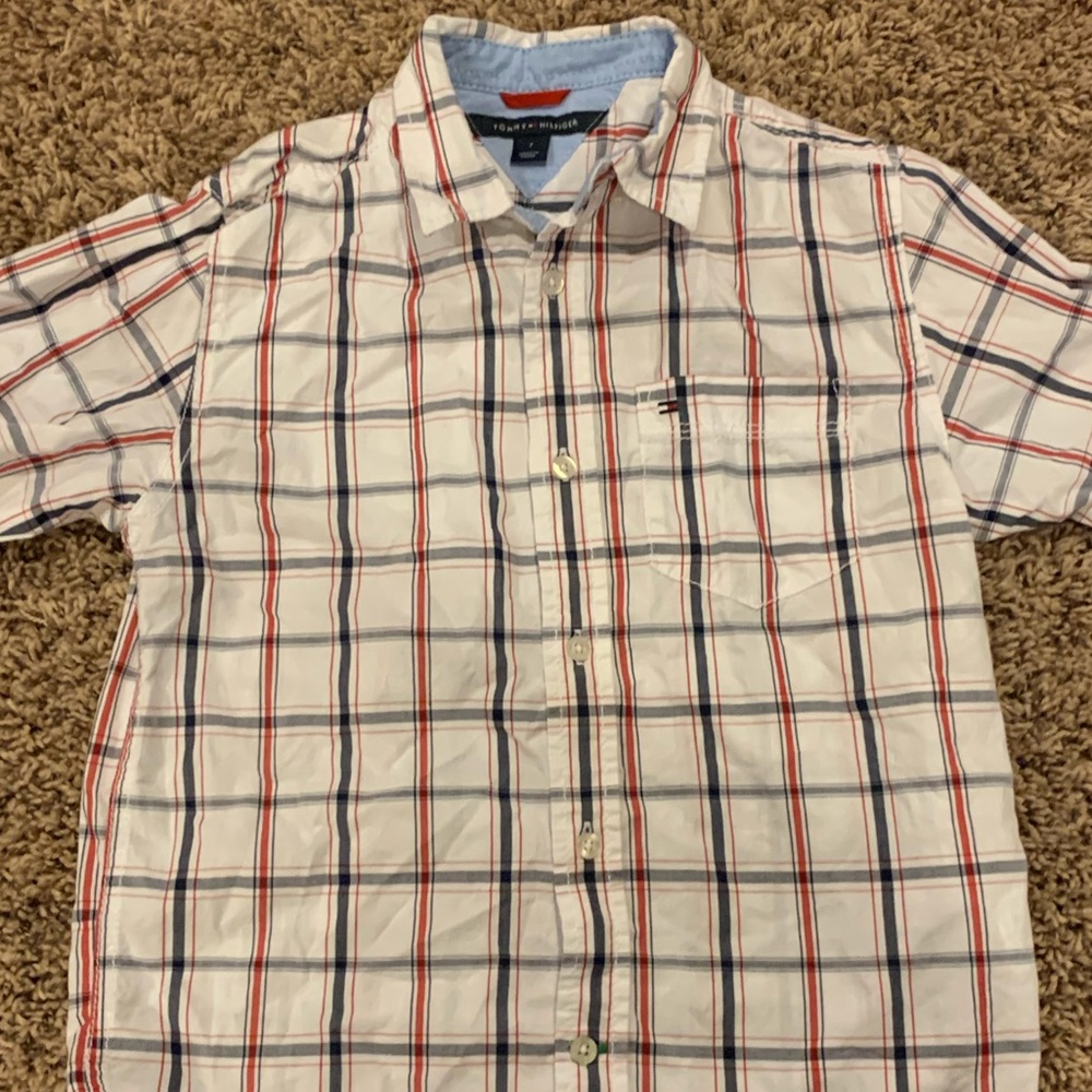 Boys Tommy Hilfiger long sleeve button down shirt